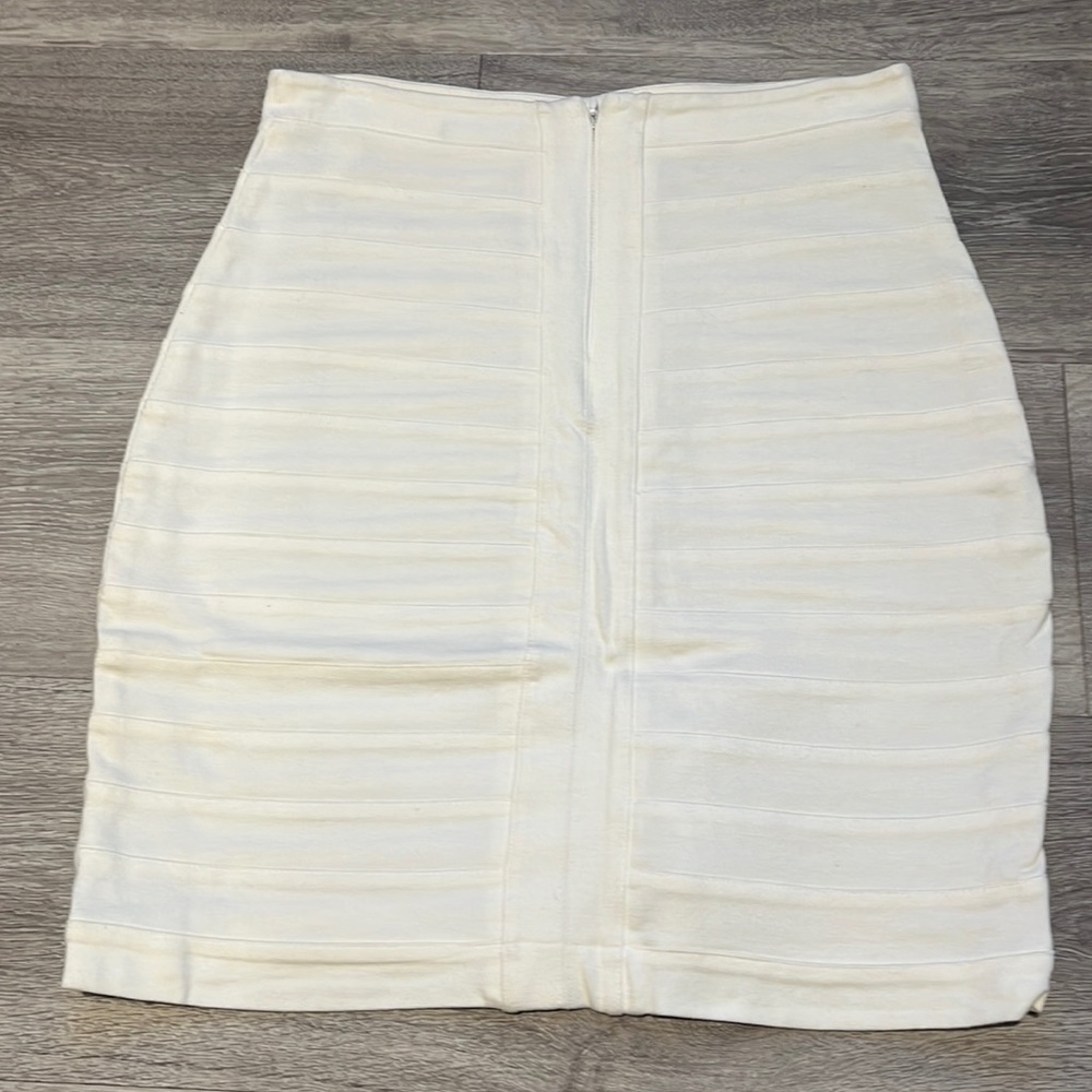White Express Pencil Skirt